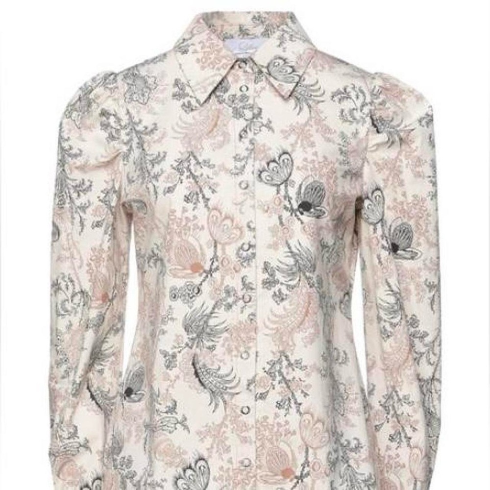 Soallure Italian brand puff sleeve shirt NWT